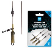 3ks - Koncová Montáž Nash Ready Tied Leadcore Helicopter Leader 75cm