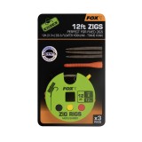 3ks - Návazec Fox Edges Zig Rig 12ft 3ks - Návazec Fox Edges Zig Rig 12ft