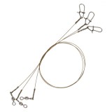 3ks - Ocelové Lanko Savage Gear Raw49 Uncoated Trace 0,27mm 20cm 7kg