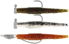 3ks Sada Gumových Nástrah Westin Ned Worm Slim R 'N R 5,5cm 1g/2g/3,5g Clear Water Mix