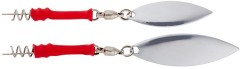 3ks - Záťaž pre prívlač Savage Gear Screwin Spin Teaser Silver Red Velikost M