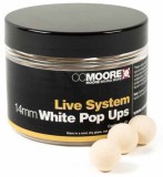 45ks - Pl浮ivni Boilie CC Moore Live System Pop Ups 14mm Bijeli