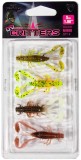 4kom - Set Mamaca Rage Ultra UV Micro Critter Mixed Colour Lure Pack 5cm