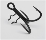 4kom - Trostruka udica MADCAT A-Static Shad T-Treble 4X Black