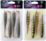 4ks - Gumena Mamac Fox Rage Ultra UV Slick Shad Jednobojne Pakiranje 13cm