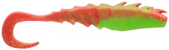 4ks - Gumová Nástraha Berkley Gulp! Saltwater Nemesis Prawn Curl Tail 10cm Nuclear Chicken