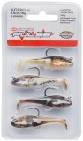 4ks - Gumová nástraha Berkley Pulse Agent E 8,0cm 14g Assorted