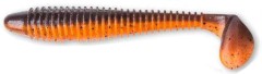 4ks - Gumová Nástraha Crazy Fish Vibro Fat 12cm 13gr 8D Orange Coffee