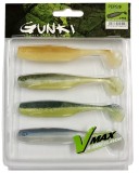 4ks - Sada Gumových Nástrah Gunki Peps Clear Water 9cm