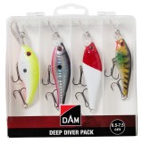 4ks - Wobler DAM Deep Diver Pack 6.5-7.5cm Assorted