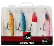 4ks - Wobler DAM Minnow Pack Inc. Box 10cm 13g Assorted