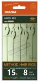 5 kom - Gotova pribor za ribolov Life Orange Method Hair Rigs S1