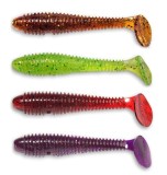 5 kom - Gumena mamac Crazy Fish Vibro Fat 7,1 cm 3,4 gr