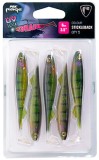 5 kom - Gumena Mamac Fox Rage Ultra UV Slick Shad Jednobojni Paketi 9cm Stickleback