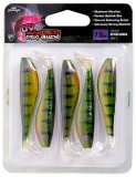 5 kom - Gumena Mamac Fox Rage Ultra UV Zander Pro Shad Paketi Jedne Boje 12cm Stickl.
