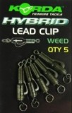 5 kom - Oprema za terete Korda Hybrid Lead Clip Crna