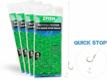 5 kom - Oprema Zfish Method Feeder Rig Quick Stop Braid Veličina 4