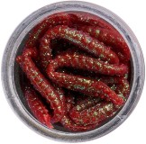 55kom - Crvi Berkley PowerBait Power Honey Worm 2,5cm Crveni sa šljokicama