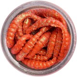55ks - Červy Berkley PowerBait Power Honey Worm 2,5cm Oranžové se šupinami