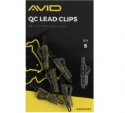 5kom - Držači za Olova Avid Carp Outline QC Lead Clips