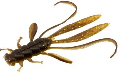 5kom - Gumeni Mamac Delphin MANYA UVs 10,5cm MudGOLD