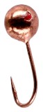 5kom - Marmyška Mikado Round Mormyshka 0,2gr 20mm Copper