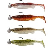 5ks - Gumená Nástraha Savage Gear Fat Minnow T-Tail RTF 9cm 7g Clear Water Mix