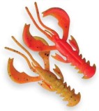 5ks - Gumová Nástraha Crazy Fish Nimble 10cm 6,1gr 15D Fire Orange