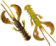 5ks - Gumová Nástraha Crazy Fish Nimble 10cm 6,1gr 4D Chart Swamp