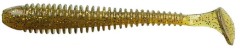 5ks - Gumová Nástraha Crazy Fish Vibro Worm 10cm 1 Olive
