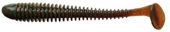 5ks - Gumová Nástraha Crazy Fish Vibro Worm 10cm 14 UV Motor Oil
