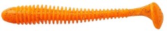 5ks - Gumová Nástraha Crazy Fish Vibro Worm 10cm 18 Carrot