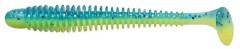 5ks - Gumová Nástraha Crazy Fish Vibro Worm 10cm 40D
