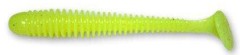 5ks - Gumová Nástraha Crazy Fish Vibro Worm Floating 8,5cm 3,25gr 6 Chartreuse