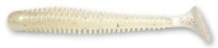 5ks - Gumová Nástraha Crazy Fish Vibro Worm Floating 8,5cm 3,25gr 66 Pearl Snow