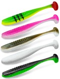 5ks - Gumová Nástraha Delphin Zandera UVs 15cm MIX