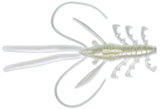 5ks - Gumová Nástraha Gunki Nymfa Naiad 10cm 4,8gr White Flash