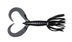 5ks - Gumová Nástraha Keitech Little Spider 3,5" 8,9cm 2,7gr Black