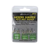 5ks - Háčik KorumHook Hairs With Bait Bands Barbless