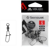 5ks - Karabina s obratnikom Mikado Fastlock Vel. 5 BN