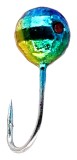 5ks - Marmyška Mikado Round Disco Mormyshka 0,4gr 18mm Rainbow