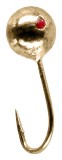 5ks - Marmyška Mikado Round Mormyshka 0,7gr 14mm Gold