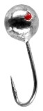 5ks - Marmyška Mikado Round Mormyshka 0,7gr 14mm Silver