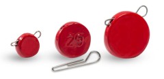 5ks - Olovená Záťaž Dnipro Lead Tableta Red Hmotnosť 20gr