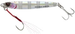 5ks - Realistická napodobenina Savage Gear 3D Jig Minnow 7,5cm 20gr Zebra Blue Glow