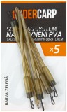 5ks - Trubička Solid Bag System Zelená s rychlovýměnným obratlíkem UnderCarp 5ks - Trubička Solid Bag System Zelená s rychlovýměnným obratlíkem UnderCarp