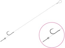 6 kom - Feeder privjesak Delphin FLR Sting B-Less #4 8cm 0,30mm 7mm