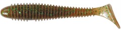 6 kom - Gumena Mamac Keitech FAT Swing Impact 4,3" 10,9cm 10,3gr Peach Green FLK