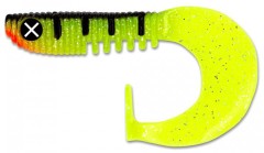 6 kom - Gumena Mamac Monkey Lures Curly Lui 7,5cm 3,5gr Atomic Perch