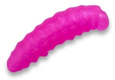 60ks - Gumena Mamac Crazy Fish MF H-Worm Ploveći Sir Fluo Roza 1,7cm